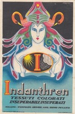 Pubblicitarie  -  Indanthren   -  Tessuti colorati  -  Firmata Sorgiani - Bella