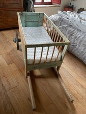 Lettino per neonato Vintage in Carretto con ruote