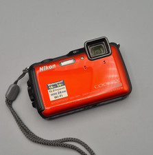 [Near Mint] Nikon Coolpix AW120 16MP Digital Camera Waterproof Orange Full HD