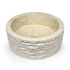 Lavabo da appoggio in marmo