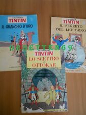 LE AVVENTURE di TIN TIN - Lotto 3 Fumetti HERGE' - Liocorno - Granchio - Ottokar