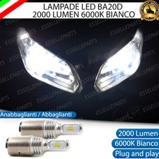 COPPIA LAMPADE LED BA20D 6000K