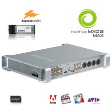 Matrox MXO2 Max I/O-Box con ExpressCard34 encoder veloce H.264 MP4 HD-SDI