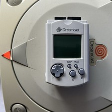 Scheda di memoria VMU unità di memoria visiva originale Sega Dreamcast bianca HKT-7000 PULITA