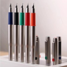 Penna stilografica acciaio