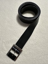 Cintura in vera pelle nera