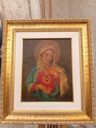 Antico dipinto olio tela - antico,