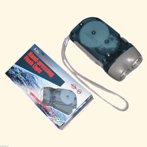 Torcia dinamo 2 led - torcia,