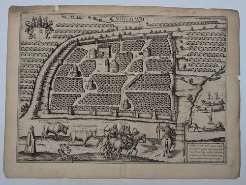 Carte ancienne moscou - carte,
