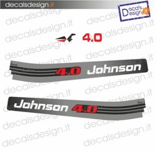 Adesivi motore marino fuoribordo Johnson 4  cv  4.0 2t gommone barca
