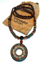 Collana unisex fatta a mano buddista del Nepal (TK106)