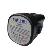 2x BATTERIA  WORK IT  16,8V 2Ah+Caricabatterie  RICAMBIO FORBICE-SEGA ELETTRICA