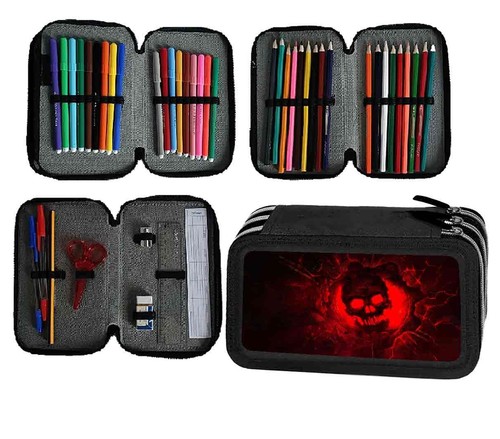 Astuccio scuola zip skull - astuccio,