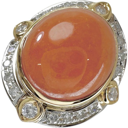 Anello giada arancione - giada,