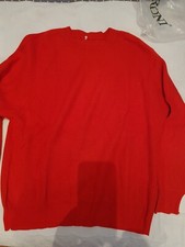 Lotto 1667 maglia maglione felpa uomo ragazzo rossa tg.L