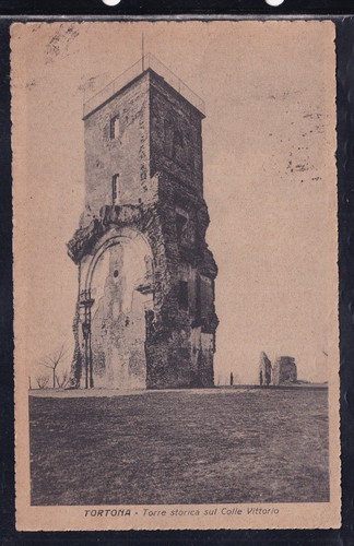 Cartolina tortona torre - cartolina,