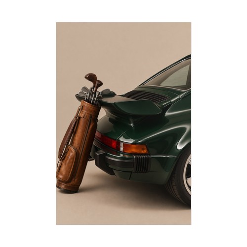 Poster golf porsche 911 turbo - golf,