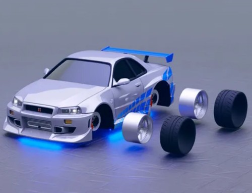 Skyline gtr r34 2f2f kit - r34, |