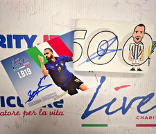 FASCIA CAPITANO - ARMBANDS - LEO BONUCCI 500 GARE JUVENTUS vs Siviglia SIGNED