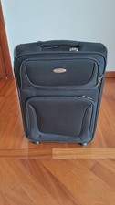 Trolley cabina Samsonite blu scuro semirigida manico estensibile 55x40x20