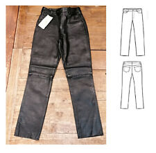 Pantaloni 5 tasche in pelle