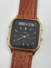 Orologio da polso Timex Ana Digi Alarm uomo vintage anni 80 - 31x31 mm digital watch