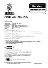 EMINENT P200 P240 P245 P255 Service Manual Schematic Diagrams Schaltplan Schema