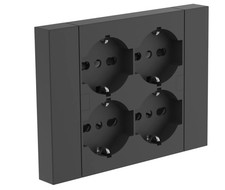 Multipresa Incasso Quadra 4 Posti Universali Compatibile con tutte le Scatole