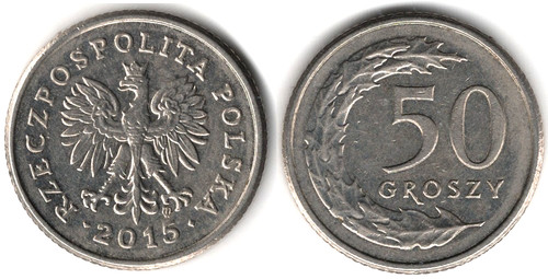 Polonia groszy 2015 - 50, groszy,