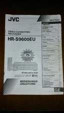 Bedienungsanleitung in Deutsch manuale istruzioni del JVC HR S9600 S9600EU svhs 