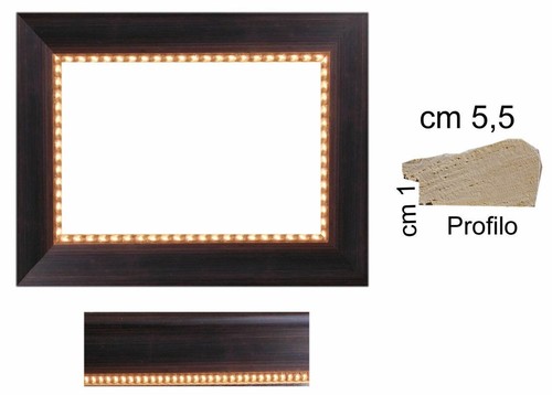 Cornice legno noce oro - legno, e