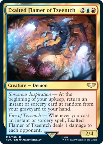 Exalted flamer tzeentch - exalted, of