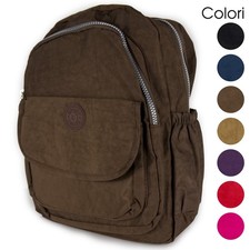 Zaino leggero viaggio uomo donna tessuto tecnico tela sport zainetto palestra