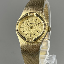 Orologio da donna LADO Luxury carica manuale quadrante oro cinturino oro SS...