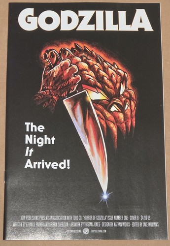 Horror godzilla cover b - of,
