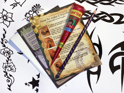 Kit tatuaggio hennè grandi - , hennè,