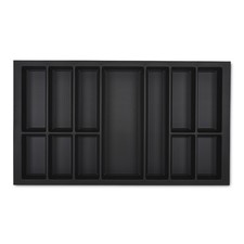 Inserto posate 900 mm nero per
