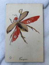 cartolina turquia sultano insetto propaganda