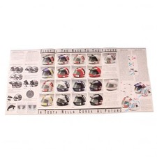 Depliant pubblicitario caschi