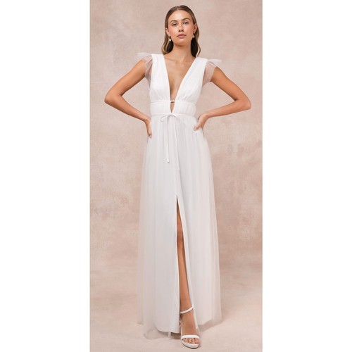 Abito lulus donna bianco - lulus, xl