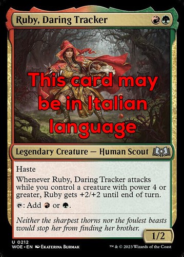 Mtg ruby daring - mtg,