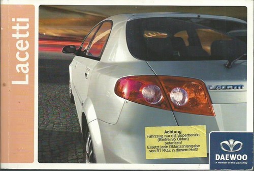 Daewoo lacetti manuale uso - lacetti, e