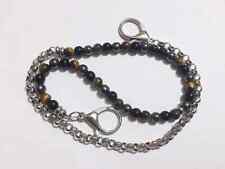 Catena Jeans da Uomo Pantaloni cinta in Pietra dura Naturale Onice Ematite 6mm