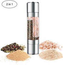 UK Invotis smerigliatrice manuale mulino sale e pepe 2 in 1 acciaio inox