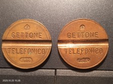 Set 2 Gettoni telefonici SIP rari 7809 - 7803