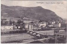 VENTIMIGLIA - IMPERIA - BORGO S. AGOSTINO E FIUME ROIA -31932-