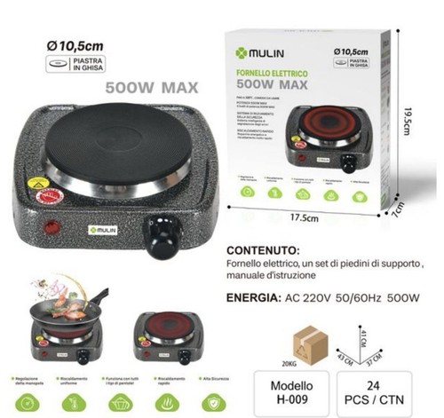 Mulin fornello elettrico - mulin,