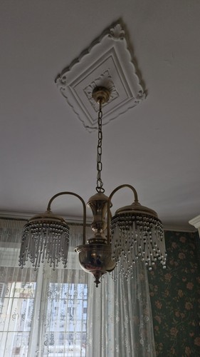Antico lampadario anni tre - lampadario,