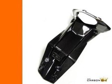 KTM DUKE 125/200/390 SUPPORTO TARGA CARBONIO 2011-16 TWILL FIBRA TESSUTO LUCIDO