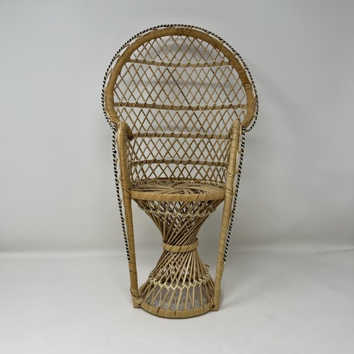 Sedia vintage vimini pavone - vintage,